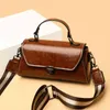 Portable bag female 2021 new fashion Pu small square bag simple single Shoulder Msenger Bag BagsI9GF
