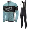 Morvelo Team Cykling Jersey Suit Män Långärmad Racing Cykeltröja Bib Byxor Set MTB Cykelkläder Maillot Ciclismo Y21031217