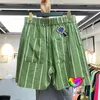 Lässige gestreifte Reithose MAN Damen Hochwertige EASY BEACH KAPITAL Boardshorts Patch Mark Schwerer Stoff