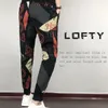 Spodnie dresowe Geometryczne spodnie Drukarnie Letnie Cienkie Legginsy Quick-Suche Harem Męskie Joggers Spodnie Cargo Men X0723