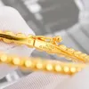 2022 Topmerk Pure 925 Sterling Zilveren Sieraden Luxe Merk Rose Gouden Kralen Bangle Bruiloft Sieraden Rond Klassieke Bangle1953885