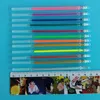 Gel Als 12pcs/Lot Creative Contract Pens set Set Flash Aightlize Material Stationery Supplies 04035