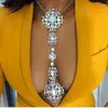 Miwens 7 Wzory Crystal Body Łańcuch Naszyjnik Urok Kobiety DIY Handmade Hurtownie Sprzedaż Wyposażenie Party Oświadczenie Biżuteria A528