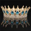 Cristal Vintage Royal Queen King Diadèmes et Couronnes MenWomen Pageant Prom Diadem Ornements De Mariage Bijoux De Cheveux Accessoires 220726