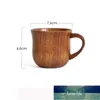 Tazas Taza de madera natural Café de madera Cerveza Jugo Leche Taza de agua Calidad hecha a mano Beber clásico con mango1 Precio de fábrica Diseño experto Calidad Último estilo