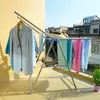 Waspassen 2 Laag multifunctionele droogrekken Organisator Vouwrack Kleding Drier Hanger Stand Airer Indoor Outdoor DQ0828/DQ0828-A