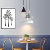 Noordse houten aluminium lampenkap hanglampen voor huisverlichting moderne eetkamer slaapkamer bedgesloten hangende lamp