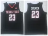 Męskie Texas Tech Red Raiders Jarrett Culver # 23 Kolegium Koszykówki Koszulki Vintage Szyte Koszulki S-XXL