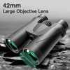 8X42 10x42 12X42 Binoculars Hunting and Tourism BAK4 Prism FMC HD Professional Powerful Military Telescope Visible at low light