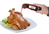접을 수있는 디지털 요리 식품 감지기 고기 가정용 온도계 측정기 주방 그릴 4 버튼 스테인레스 스틸 RRA10455