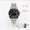 Nuovo orologio di marca con movimento Super N Factory V3 2813 Lunetta in ceramica nera Vetro zaffiro 40mm 116610LN Orologi da sub per nuoto da uomo