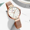 Curren Watchne's Simples Moda Quartz Watch Senhoras Relógio de Relógio de Relógio Charme Pulseira de Aço Inoxidável Relogios Feminino 210616
