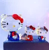 Crystal Cartoon Cat Figurines Ozdoba samochodowa Kot Aniaml Paper wweight Wedding Wedding Stolik Decor