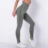 Высокая талия бесшовные брюки йоги пузырь прикладом толчок спортивные леггинсы спортзал фитнес сжатия колготки тренировки бегущие брюки 210929