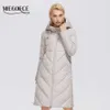 MIEGOFCE Designer Veste D'hiver Femmes Longue Mode Femmes Manteau Polyester Fiber Avec Écharpe Parka Dames D21601 210918