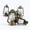 Mini lanternes à kérosène rétro créatives, décoration d'ameublement de maison, cadeau, ornements artisanaux en bois SN5152