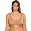 Seamless Women's Full Coverage Underwire Unlined Plus Size Minimizer Bra 211110