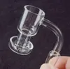 Set Kuvars Terp Vakum Banger Sigara Su Borular Domeless Slürel Edin Yağ Çivi Renkli Karb ile Kapak 14mm 18mm Cam Bong