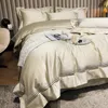 Sängkläder sätter 5 färger/4st lyx 160-tal två-aktier häst bomull med fyrdelar provrum högkvalitativ broderad sänghatt