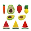 Unidad flash USB de fruta de dibujos animados Zanahoria Piña Fresa Sandía Aguacate Cereza 4GB 8GB 16GB 32GB Pendrive 64G 128G Memoria USB Gel de sílice