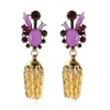 Orecchini d'annata acrilica Acrilico Gli orecchini di pendenti lunghi di alta qualità Accessori per gioielli di cristallo per le donne