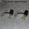 カラフルなTerp Slurper Bearクォーツバンガーネイル喫煙アクセサリーRuby Pearl Pill Carb Cap大理石の真空用ガラス骨パイプDAB Rigs Hookah