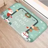 カーペットクリスマスサンタデコレーションカーペットキッチンマットリビングルームフロアホーム布張り玄関マット
