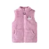 spring and autumn girl's waistcoat children's stand-up collar jacket baby warm vest 206 01 210622