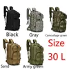 30l / 50l 1000D Nylon Wodoodporny plecak Plecaki Wojskowe Wojskowe Taktyczne Sporty Kemping Wędrówki Trekking Wędkarstwo Torba Polowanie 210929