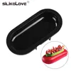 SILIKOLOVE Moules en silicone Moules de cuisson antiadhésifs Outils Mousse de forme ronde plate pour ustensiles de cuisson Outils de gâteau 210721