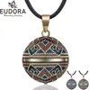 EUDORA Harmony Collier Vintage Carillon Bola Pendentif pour Femmes Mode Bijoux Cadeau Mexicain Grossesse Boule 45 '' Chaîne 3 Style