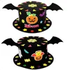 1 pc halloween diy chapéu handmade brinquedos para crianças crianças festa dos desenhos animados decoração decoração chapéu papel coroa artesanato brinquedo fonte de natal