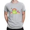 T-shirt da uomo T-shirt divertente rana con cappello a fungo T-shirt unisex manica corta estetica Cottagecore farfalla