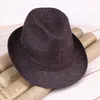 Newsunscreen Chapéus Soft Brim Stingy Fedora Panamá Chapéu Unisex Verão Ao Ar Livre Viagens Praia Sombra Sun Caps Moda Sólida Cap EWC7535