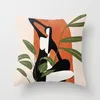 45 * 45cm Home Home Pillowcase Almofada Capa Moderna Simples Abstrato Geométrico Gráfico Impressão Multicolor Zipper Estilo