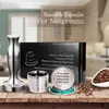 Acier inoxydable Nespresso Cafeteira Capsulas de café recargables réutilisables capsule rechargeable filtre à café réutilisable goutteur 210712