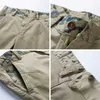 2021 Pantaloncini da carico Uomini Summer Cotton Casual Fashion Solid Pocket Classics Brand Plus Size Pantaloni da uomo Pantaloncini da spiaggia X0601