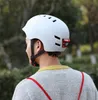 Verlichting Waarschuwing OnePiece Helm met lichtrijder Fiets Balance Bike Scooter Riding Helm Mannen en Vrouwen