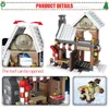 741 stks Creator Santa Claus Winter Village Houes Kerstboom Sneeuwpop Bouwstenen Stadsvrienden DIY Bricks Speelgoed voor Meisjes X0902