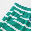 Jumping Meters Fashion Boy Pants Kids Summer Trousers Children for Baby Boys Shorts beach loose cool stripe Green 210529