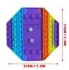 Najnowsze duże rozmiar Fidget Toy Rainbow Chess Push Bubgle Fidget Sensory Toys for Parent-Child Time Interactive Games