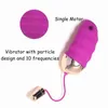 Eggs 10 velocità telecomando senza fili USB ricaricabile vibrazione sesso amore vibratore giocattoli per le donne viola nero erotico 1124