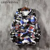 Lifenwenna Graffiti Hoodie Erkekler Kazak Erkek Hip Hop Kazak Streetwear Rahat Moda Giysileri Hipster Sonbahar M-5XL 210528