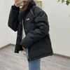 Mulheres para baixo parkas inverno mulheres jaqueta branca oversize solto feminino baiacu jaquetas curtas acolchoadas casaco de mulheres sólidas