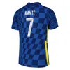 Espnsport 2021 22 ZIYECH PULISIC HAVERTZ Mens Futebol Jerseys KANTE GIROUD LAMPARD WERNER JORGINHO KOVACIC Home Blue Away Football Shirt Manga Curta
