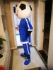 Professional Blue Football Mascot Costume Halloween Christmas Fancy Party Dress Cartoon Character Suit Carnival Unisex Adults Outfit