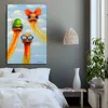 Colorful Bird Posters Canvas Prints Modern Home Decor Ostrich Pictures Wall Art Pictures For Living Room Graffiti Street Art302o