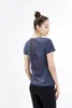 Fitness Kadın Yoga Koşu Üst Hızlı Kuru Kısa Kollu Tshirts Mesh Egzersiz Spor Sıkıştırma Tayt Spor Kıyafetleri1855396