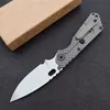 Ny ankomst LC Pocket Folding Kniv D2 Stone Wash Blade CNC TC4 Titanlegering Hantera EDC Tactical Knives