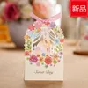 50Pcs/Lot Wedding Event Party Decoration Gift Box Bride and Groom Style Candy Box Flower Gift Bag Wedding Gifts For Guests 210724